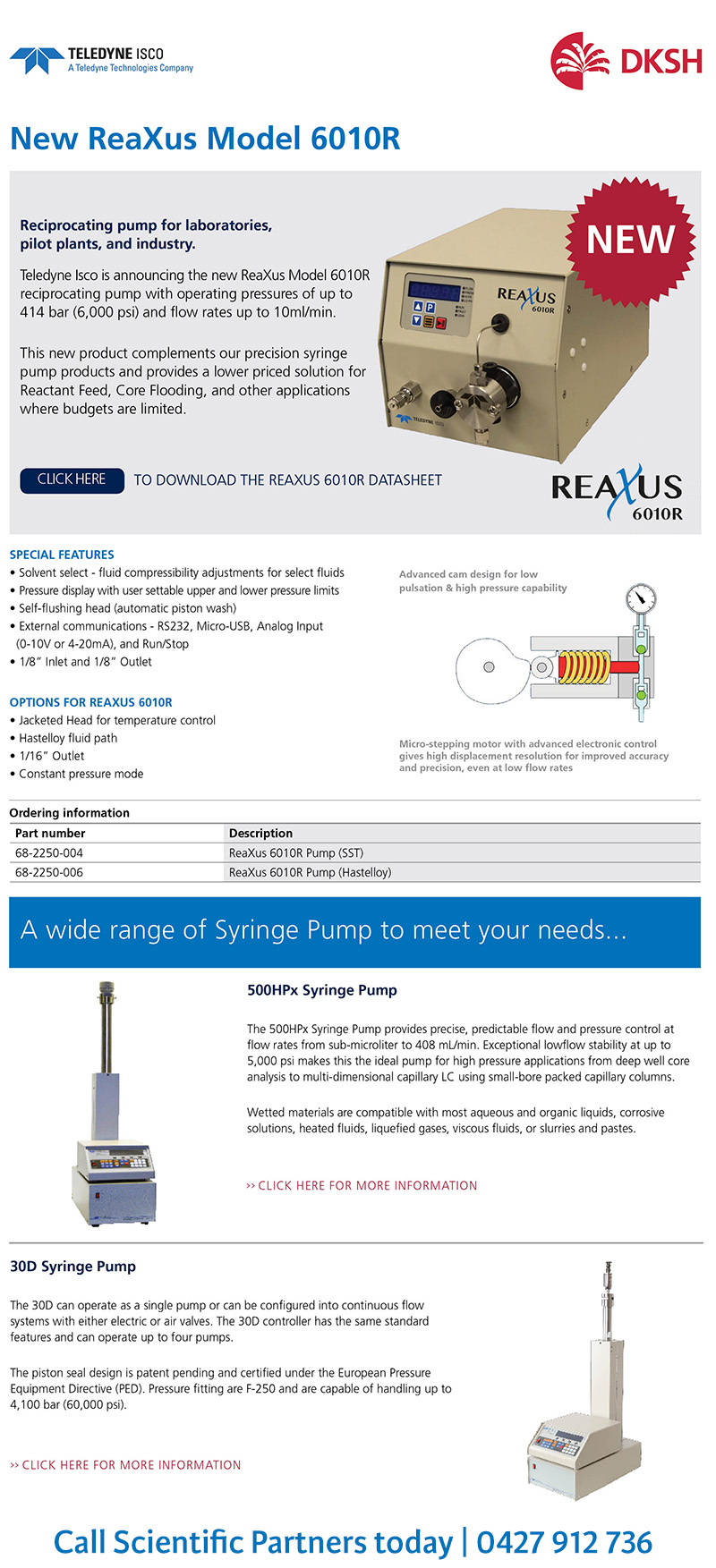 ReaXus Reciprocating Pump